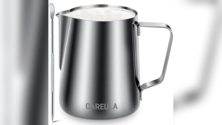Top 12oz Stainless Steel Milk Frothing Pitcher for Perfect Coffee