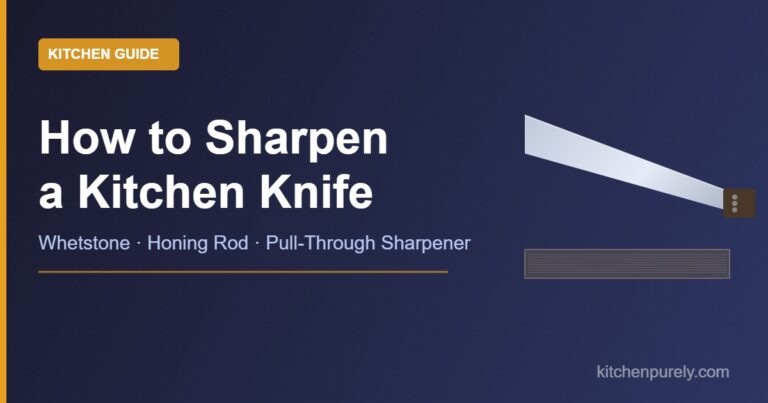How to sharpen a kitchen knife step by step guide